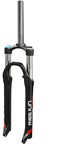 VPPV MTB Gabel Absorber 27,5 Zoll Aluminiumlegierung Mountainbike Ölfeder Federung 1/1-8 Fahrradgabel 120mm (Farbe : Black)