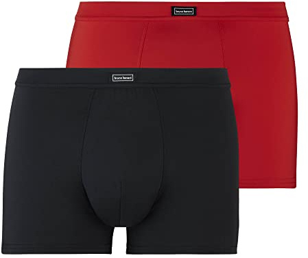 bruno banani - Micro Simply - Short - 2er Pack (S Rot/Schwarz)
