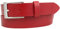 BELTINGER Kinder-Gürtel aus Vollrindleder 3 cm | Leder-Gürtel für Jungen Mädchen 30mm | für Jeans, Anzug, Kleid, Rock | Rot 60cm