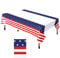 Nappe jetable Drapeau américain 4 Juillet Couverture de Table rectangulaire Nappe décorative Patriotique pour Le Jour du Souvenir de la fête de l'indépendance