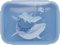 Beckmann, Brotdose Ocean, für Kinder, mit herausnehmbarer Trennwand, Grundschule Lunchbox, Blue