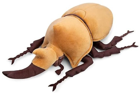 PuffPurrs Realistisches Atlas-Goldkäfer Plüschtier - 10 Zoll Atlas-Insektenkäfer Stofftier, weiche Krustentiere, einzigartige Käfer-Spielzeugpuppen, Geschenke für Kinder