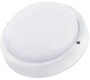 LumenTEC LED Kellerlampe Kellerleuchte, LED-Lampe IP54 Max rund 12W weiß Bewegungssensor