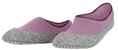 FALKE Damen Stoppersocken Cosyshoe Invisible W Hp Wolle rutschhemmende Noppen 1 Paar, Rosa Phlox 8967, 37/38 EU