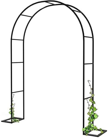 Garden Rose Arch, Wide 120cm 140cm 180cm 200cm 240cm Pergola Arbor with Metal Frame, Decoration Trellis Stand Archway for Rose Vines Climbing Plant (Size : W140XH230CM)