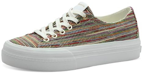 Tamaris Schnürer Damen Vegan sportlich Multicolor,EU 41