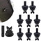 RAXLUPO 8 Stück Schwarz Kofferraum-Hutablage-Clips Hutablage-Schnur-Clips7705099001 8200675047 Ersatz kompatibel mit Clio/Megane Fasteners Hutablage-Clip aus Kunststoff,Hutablage-Schnur-Clips