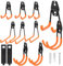 Eidoct Garage Hooks,Steel Heavy Duty Garage Storage Hooks Anti-Slip Garage Wall Hooks for Organising Bike, Ladder, Garden Tools, Ropes, Cables(Pack of 12 Hooks in 5 Sizes)