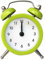 Reloj despertador retro de doble campana, reloj mecánico con llave de cuerda silenciosa, puntero cl, alarma nocturna, decoración F1D4