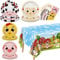 APUXXJUPA Farm Birthday Party Plates Set for 20 Guests, Including Animals Tablecloth, Napkins and Farm Plates for Baby Shower Farm Birthday Decorations