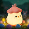 FECONN Silicone Chicken Night Light for Kids, Silicone Dimmable Lamp for Toddler, Girls Night Light Newborn Night Lamp, USB Rechargeable Kids Nightlight, Easter Gift Idea for Children's Room Decor
