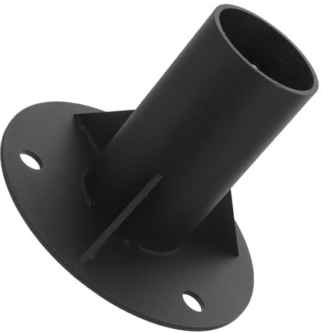 DOITOOL Fence Post Pole Flange Mailbox Mounting Base Plate Deck Post Base Flange Strong Coating for Outdoor Use