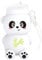 Faltbare Trinkflasche Kinder 880ML Kawaii - Kawaii Katze Faltbare Becher für Kinder, Jungen, Mädchen, BPA-Frei, Leicht, Stoßfest, Wiederverwendbar Sport Trinkflasche Für Outdoor (Weißer Panda)
