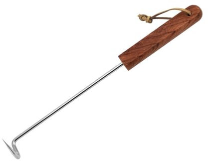 Praktischer Edelstahl Und Holzfleischhaken Zum Aufhängen Und Trocknen Von Specks Mit Robusten Designs Und Einfacher Reinigung