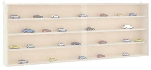 Nqyjm Schweberegal Deko, Sammlervitrine aus Holz mit Türen 100x8.5x37 cm Hängeregal, Wandboard Regal Wandregal für Flur, Wohnzimmer, Küche, Büro
