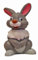 Bullyland 12421 - Spielfigur Hase Klopfer aus Walt Disney Bambi, ca. 5,1 cm, detailgetreu, ideal als kleines Geschenk für Kinder ab 3 Jahren