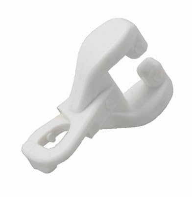 Swish Twinglyde/Nylonglyde Curtain Track Gliders, White, 10 Pack