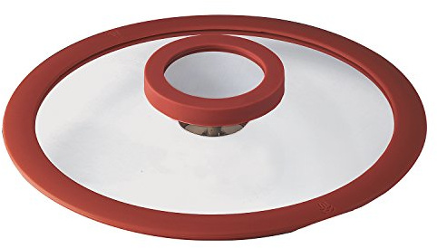 Sambonet 12 O'Clock Coperchio, Vetro, Rosso, 12, 12 x 12 x 2 cm