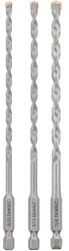 DEWALT Masonry Drill Bit Set, Impact Ready, 3-Piece (DWA5103)