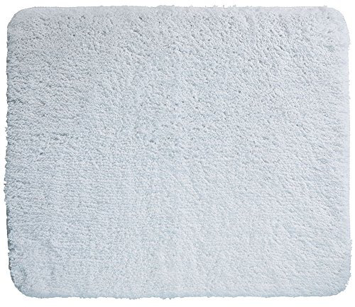 Kela Badematte Livana 120x70cm aus Polyester in weiß, Plastik, 70 x 120 x 0.8 cm, 20678
