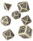 Q-workshop Set di Dadi Nanici Beige/Nero (7)