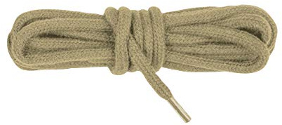 BERGAL 1 Paar Schnürsenkel Dunkelbeige - rund - Kordel - extra dick - Ø 4,5 mm (90 cm)