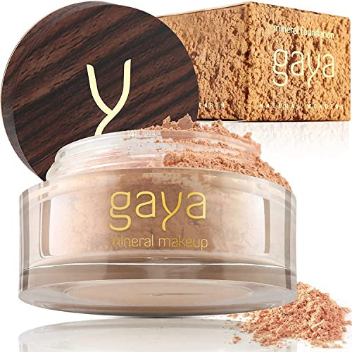 Mineral Foundation Make Up Puder – Vegane Professionelle Natürliche Full Coverage Hochdeckendes Makeup Powder für empflindliche Haut (Schattierung MF4)