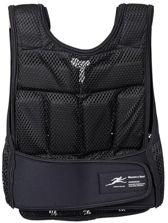 Ironwear Gewichtsweste Frauen | Ideal für Kraft-, Lauf- und Fitnesstraining | 100% Nylon | Im Wasser einsetzbar | Perfekter Sitz | Schwarz