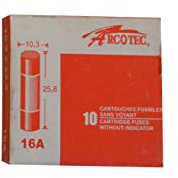 Arcotec 274685 Boite 10 fusibles 16a 10.3x25.8mm