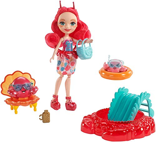 Mattel Enchantimals FKV60 Krabbenmädchen Cameo Crab, Puppe