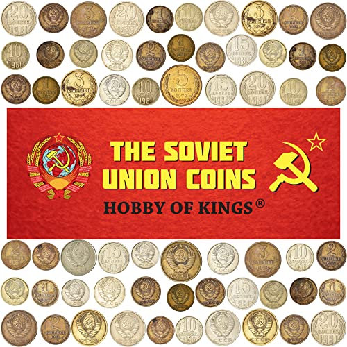 Lot of 30 Soviet Union Kopeks Coins | Cold War | Hammer and Sickle | USSR Money Collection 1961 - 1991