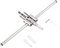 Einstellbare Kreis Lochschneider Set, Einstellbare Flugzeugtyp Metall Holz Kreisschneider Kit Lochsäge Bohrer DIY Tool 3 Größen - 30-300mm