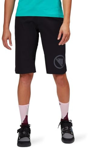 Endura Damen Singletrack Mountain Bike Baggy Cycling Shorts, Lite, Kurze Länge, Schwarz, X-Small
