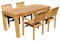 ASS Teak Set Gartengarnitur Gartenset Sitzgruppe Gartentisch Bigfuss 180x90 cm mit 4 Stapelsessel Miami aus Teakholz Gartenmöbelset Esstischgruppe Sessel stapelbar