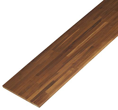 Tablette Teck massif pré huilé Lamellé collé abouté 1200 x 150 x 18 mm