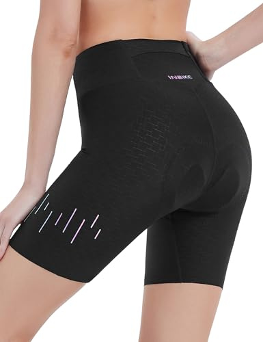 INBIKE Fahrradhose Rennradhose Radhose mit 3D Sitzpolster Kleiner Tasche atmungsaktiv hochelastisch Damen,3XL