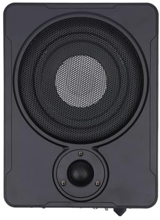 Gorgivous Ultra Slim Active Car Subwoofer 600 W Aluminium sous Le siège de la Voiture de 8 pour Les véhicules nécessitant des subwoofers