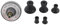 KIMISS Attachment Car Repair Tool Kit， Valve Lapping Tool Kit， Valve Lapping Tool Attachment with 5 Suction Plates 1000rpm to 1250rpm Universal for Grinding Small Engine