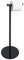 Sayayo Toilet Roll Holder Free Standing Black Toilet Paper Holder for Bathroom, SUS304 Stainless Steel Poles and 12MM Extra Thick Tempered Glass Round Base with Additional Hook Design, EGKN220LD-B