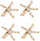 4 Stück Seestern Haarspange Pearl No Slip Haar Barrettes Meerjungfrau Haar Zubehör Brauthaar Dekoration für Mädchen Frau Haarschmuck verwendet