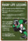 CREATCABIN Rugby Life Lessons Vintage-Metallblechschild, Retro-Wandkunst, Hausschild, Poster Für Zuhause, Bar, Pub, Garten, Küche, Kaffee, Garage, Dekoration, 12 x 8,(5) cm