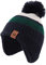 XIAOHAWANG Baby Mütze Winter Klassische Kindermütze Mädchen Jungen Warme Strickmütze mit Pompon Kleinkind Bommelmütze für Outdoor-Aktivitäten (4-7Jahren, Grün-Hut)
