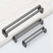 Guolich 2-Stück Schrankgriff, Küchentürgriff, Möbelgriff, Türgriff für Home Kitchen Office Möbel, Nachttische, Kommoden, Schränke, Schranktürgriffe (Grau, Lochabstand 128MM)