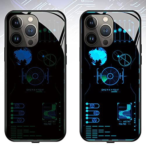 behound Intelligent Sound Control Light-Up Phone Case For iPhone 14/13/12/11 Series, Colorful Light up Phone Case, Voice Control Call LED Flash Phone Cover (08,for iPhone 11 Pro Max)