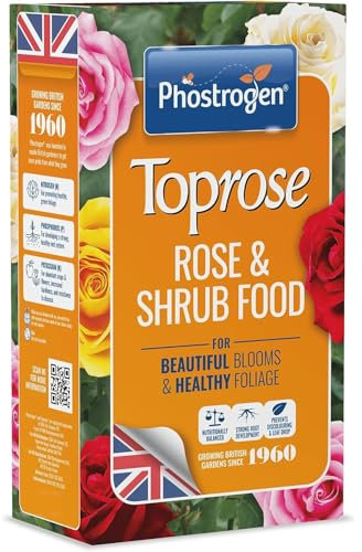 AMK® Phostrogen Toprose Rose and Shrub Feed 1kg Fertiliser Food for Stronger Healthier Plants Flowers Promotes Growth Blooms Granular