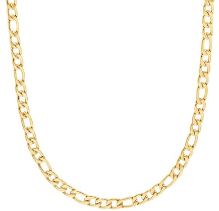 s.Oliver Halskette Edelstahl Herren Halsschmuck, 50+5 cm, Gold, Kommt in Schmuck Geschenk Box, 2038008