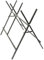 Harbour Housewares Iron Saw Horse - Black - Garden Folding Saw Horse Work Bench Folding Workbench Stand Cutting Wood Holder Lightweight Log Splitter Sawhorse for Logs, Wood, Sawing
