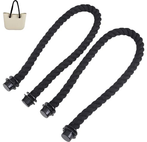 2 Piezas Manijas Suministros Fabricación, Asas para Bolso Trenzado, Manijas O Accesorios de Bolsa Asas, Manija de Cuerda de Bolsas, Correa de Recambio para Bolso, Asas para Bolsos Trenzado Cuerda
