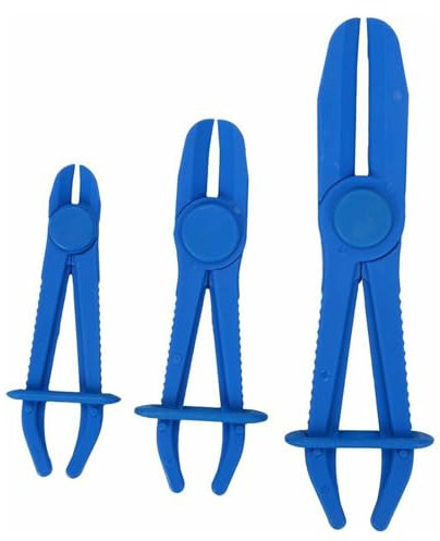 Pinces à Clamper les Durites, Jeu de Pinces pour Durites, Pinces Tuyaux, Outil de Serrage pour Tuyaux, Convient aux Tuyaux Flexibles Tels Que les Tuyaux de Frein, les Tuyaux de Carburant, 3 Pièces