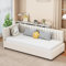 Polsterbett Sofabett 90x200 cm, Seitliche Rückenlehnen umsteckbar, Multifunktionsbett mit Lattenrost Hautfreundlicher Samtstoff (Beige)